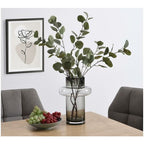  Vaso D.20,5 X H.30 Cm In Vetro Colorato Vetro Grigio Fumo - VALOIT