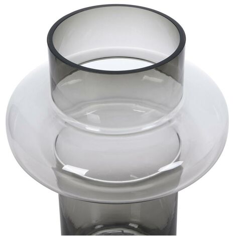  Vaso D.20,5 X H.30 Cm In Vetro Colorato Vetro Grigio Fumo - VALOIT