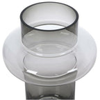  Vaso D.20,5 X H.30 Cm In Vetro Colorato Vetro Grigio Fumo - VALOIT