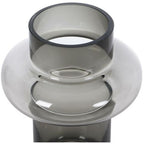  Vaso D.16,5 X H.25 Cm In Vetro Colorato Vetro Grigio Fumo - VALOIT