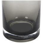  Vaso D.16,5 X H.25 Cm In Vetro Colorato Vetro Grigio Fumo - VALOIT