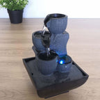  Zen Light - Kini, Fontana Da Interno Con Pompa E Illuminazione A LED, In Resina, Taglia Unica