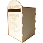  Cassetta Postale Postale In Legno Per Matrimonio Fai-da-te Con Serratura Porta Carte Regalo Vuoto Rustico Per Ricevimento Decorazione Per Feste Di Anniversario Di Matrimonio