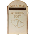  Cassetta Postale Postale In Legno Per Matrimonio Fai-da-te Con Serratura Porta Carte Regalo Vuoto Rustico Per Ricevimento Decorazione Per Feste Di Anniversario Di Matrimonio