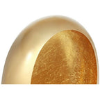  Portacandela L.16 X H.22 Cm In Metallo Dorato Finitura In Ottone E Foglie D'oro - BELINNI