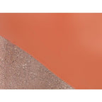  Vaso Grande D. 30 X H. 82 Cm In Metallo Smaltato Terracotta E Foglia Ramata - PERLIN