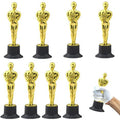  8 Pezzi Trofei D'oro, Stampo Per Figurina Oscar, Trofeo Di Plastica, Per Cerimonia Di Premiazione, Premi Per Feste, Celebrazioni Sportive