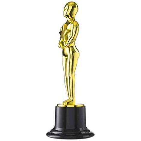  8 Pezzi Trofei D'oro, Stampo Per Figurina Oscar, Trofeo Di Plastica, Per Cerimonia Di Premiazione, Premi Per Feste, Celebrazioni Sportive