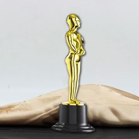  8 Pezzi Trofei D'oro, Stampo Per Figurina Oscar, Trofeo Di Plastica, Per Cerimonia Di Premiazione, Premi Per Feste, Celebrazioni Sportive