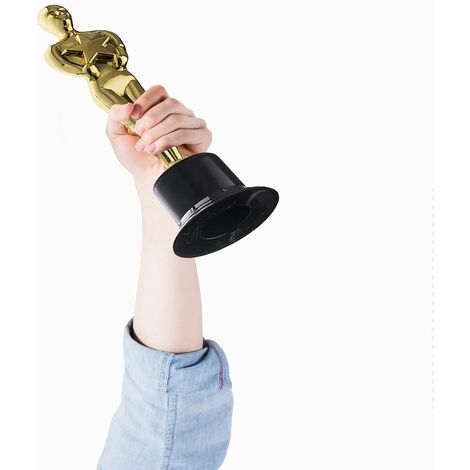  8 Pezzi Trofei D'oro, Stampo Per Figurina Oscar, Trofeo Di Plastica, Per Cerimonia Di Premiazione, Premi Per Feste, Celebrazioni Sportive