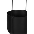  Portavaso Sospeso D. 18 X H.21 E D. 14 X H.19 Cm In Metallo Nero - Lotto Di 2 - PARIA