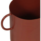  Vaso Piccolo Con Manici H.17 Cm In Metallo Terracotta - BILIAN