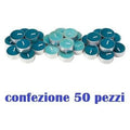  Trade Shop - Set 50 Pezzi Candele Blu Profumate Fragranza Oceano Tealight Lumini
