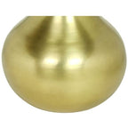  Vaso In Metallo Dorato H. 30 Cm Finitura Effetto Anticato - GIZEH