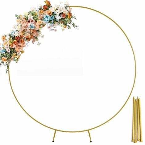  Arco Decorativo Per Porta Per Matrimonio Rotondo Dia.2m Colore Dorato