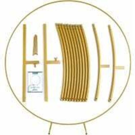  Arco Decorativo Per Porta Per Matrimonio Rotondo Dia.2m Colore Dorato