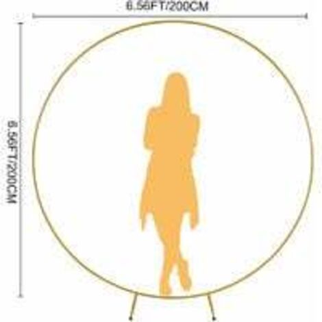  Arco Decorativo Per Porta Per Matrimonio Rotondo Dia.2m Colore Dorato