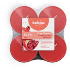  Bolsius True Scents Tealights Profumati E Colorati Maxi, Cera, Rosso, 8 Unità