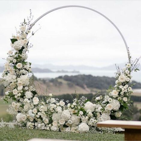  Arco Porta Decorativo Per Matrimonio Rotondo Dia.2m Bianco
