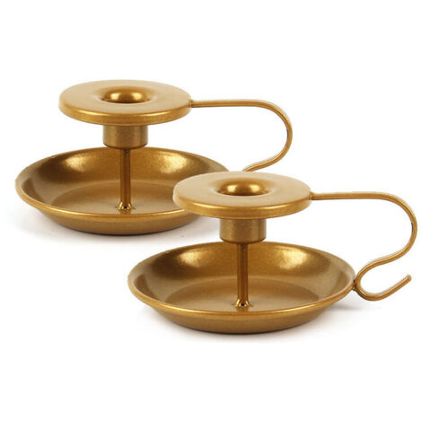  Portacandele Cono Portacandele, Portacandele Da Tavolo In Oro Per Cerimonia Di Nozze, Candeliere Per La Decorazione Della Sala Da Pranzo Di Natale Di Halloween, 2 Pezzi