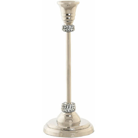  Candelabro DKD Home Decor Argentato Alluminio Acrilico 10 X 10 X 25 Cm Cromato