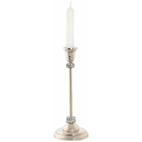  Candelabro DKD Home Decor Argentato Alluminio Acrilico 10 X 10 X 25 Cm Cromato